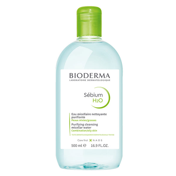 Sébium H2O Eau Micellaire Purifiante Peaux Mixtes à Grasses 500ml