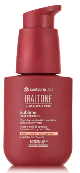 Cantabria Labs Iraltone Sublime Aceite Reparador Para El Cabello 50 Ml - Imagen 4