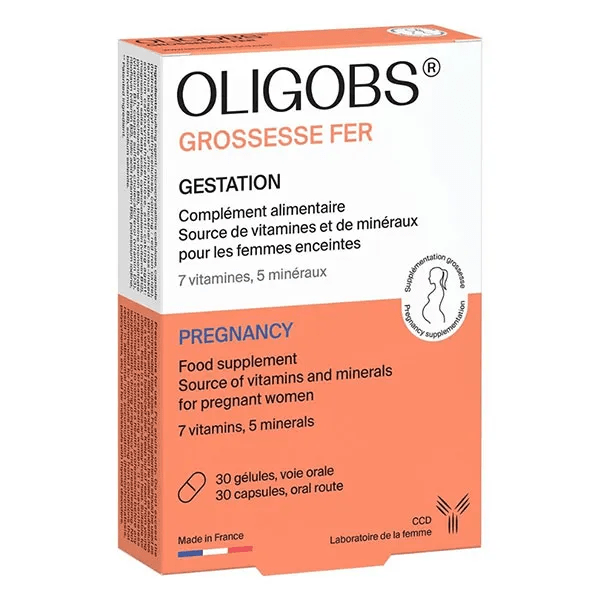 Oligobs Grossesse Fer 30 gélules