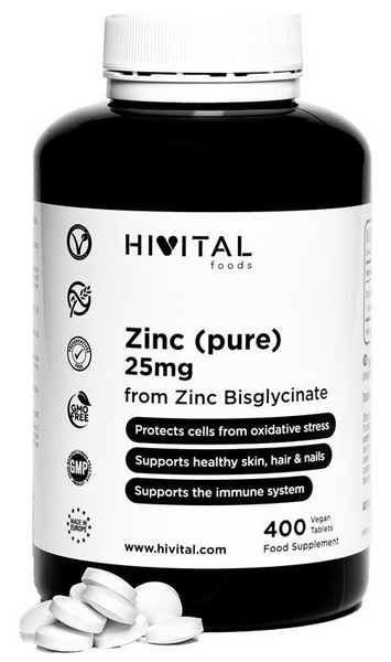 Hivital Zinc 25mg 400 Comprimidos