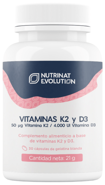 nutrinat evolution vitamina k2 y d3 30 capsulas