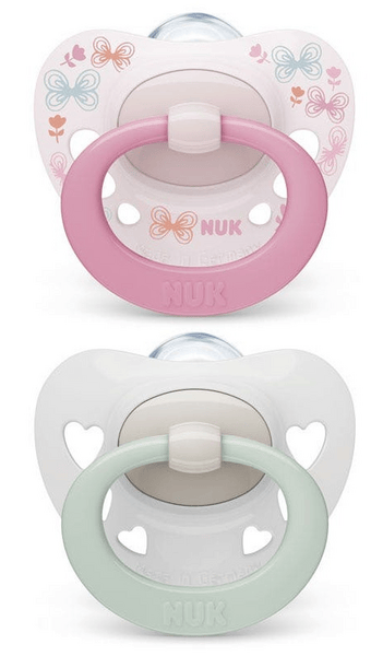 Nuk Classic Signature Chupete Silicona 0-6m Rosa 2 uds
