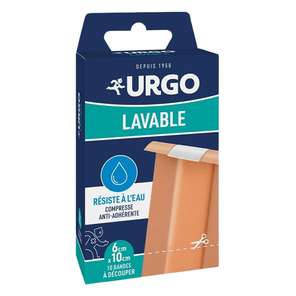 Premiers Soins Pansement Lavable 10 x 6cm 10 bandes à découper 4