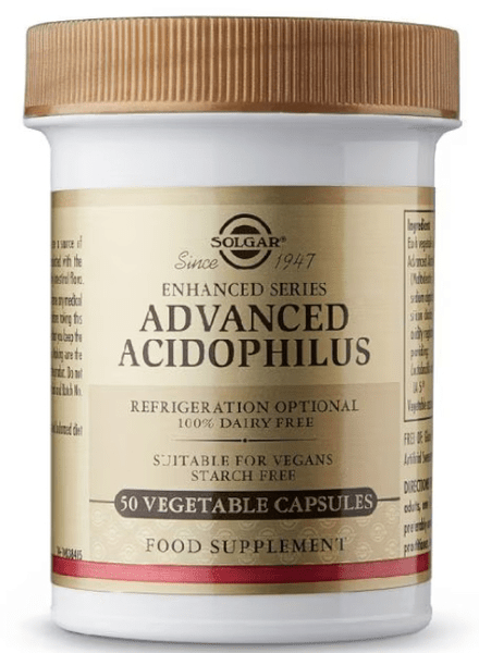 Solgar Advanced Acidophilus 50 Cápsulas Vegetales