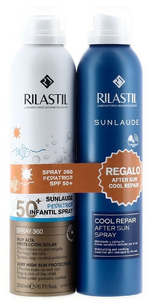 Rilastil Sunlaude SPF 50 Infantil Spray Transparente 200 ml + REGALO After Sun 200 ml