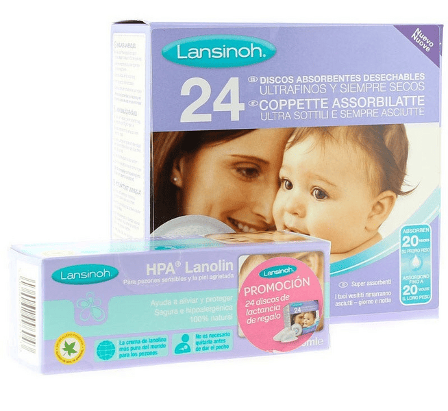 Lansinoh Lanolina 40 ml + Discos Lactancia 24 Uds