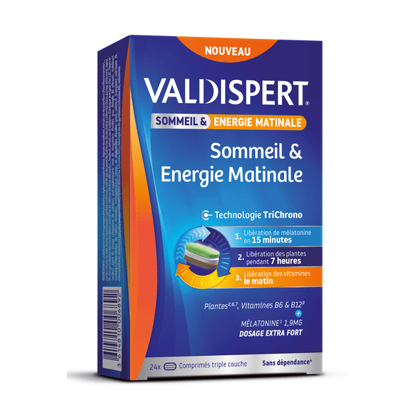 Sommeil & Energie Matinale Mélatonine 1,9mg Vitamines B6 et B12  Vegan 24 comprimés 4
