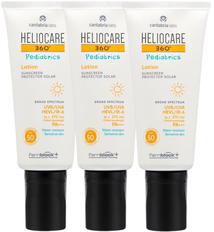 Imagen de Heliocare 360 Pediatrics Loción SPF50 🌞 - 3x200 ml en OfertitasTOP