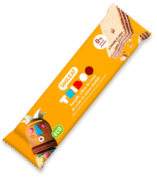 Smileat Triboo Barrita Barquillo Rellena De Cacao ECO 30 Gr