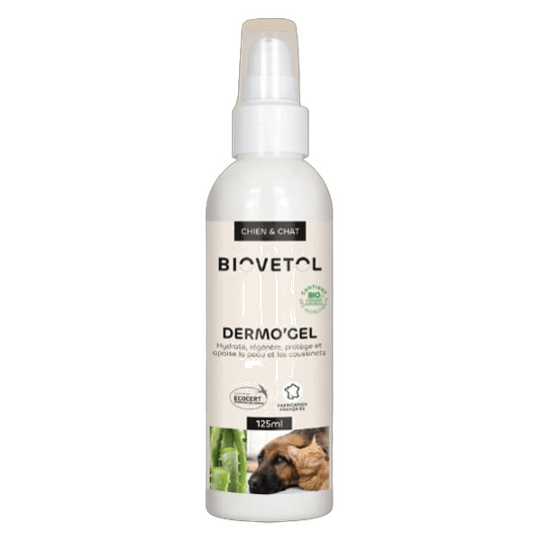 Soin réparateur Dermo'Gel Bio Chien et Chat 125ml