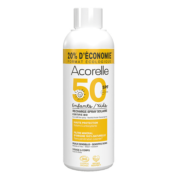 Recharge Spray Solaire Enfants Bio SPF50 150ml 2