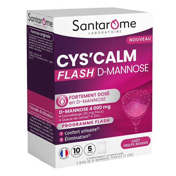 Santarome Cys'Calm D-Mannose Flash Inconforts urinaires 15 comprimés 3