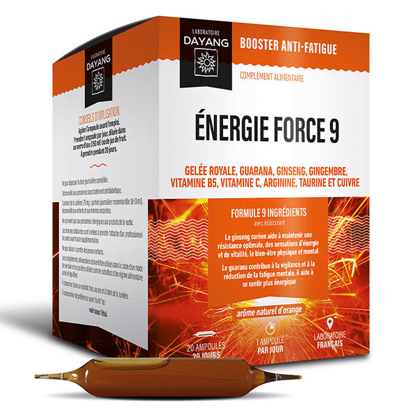 Compléments Alimentaires Énergie Force 9 20 ampoules 2