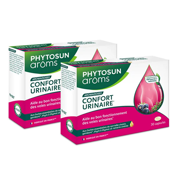 Lot de 2 - Capsules Confort urinaire aux Huiles Essentielles - 30 Capsules