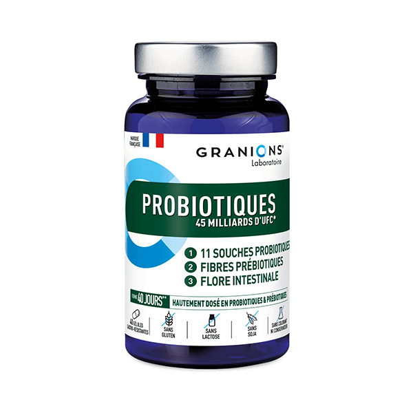 Granions Probiotiques Equilibre de la flore intestinale 40 Gélules 4