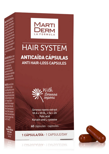 Martiderm Hair System Anticaída 60 Cápsulas