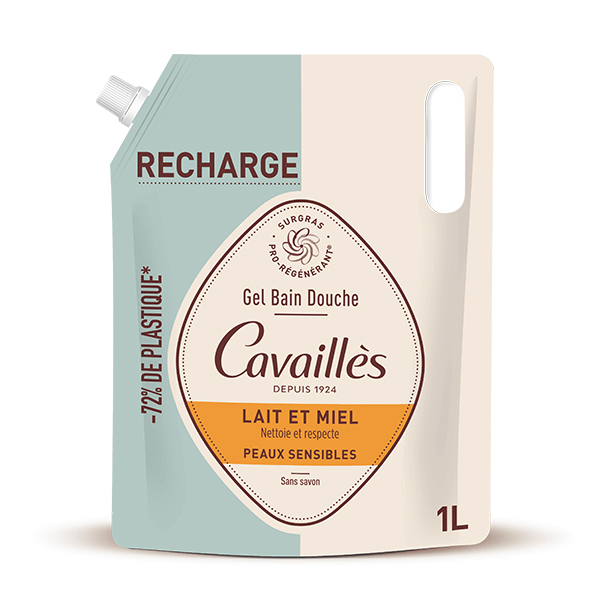 Cavaillès Eco-Recharge 1L Gbd Lait & Miel 4