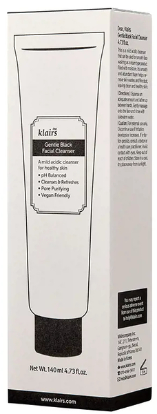 Klairs Gentle Black Facial Cleanser 140 Ml