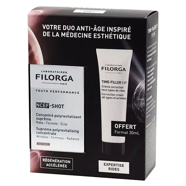 Filorga Duo Ncef-Shot Sérum 15ml + Time-Filler Crème 30ml Offerte