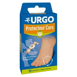 Urgo Pieds Mains Protecteur Cors 10 pansements