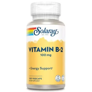 Solaray B2 100 mg 100 Vegetable Capsules