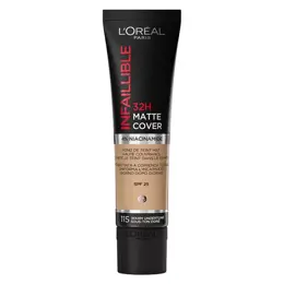 L'Oréal Paris Infaillible 32h Fond de Teint Matte Cover N°115 Sous-Ton Doré 30ml