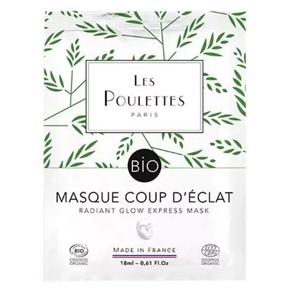 Les Poulettes Paris - Masque Coup d'éclat certifié BIO - 18 ml