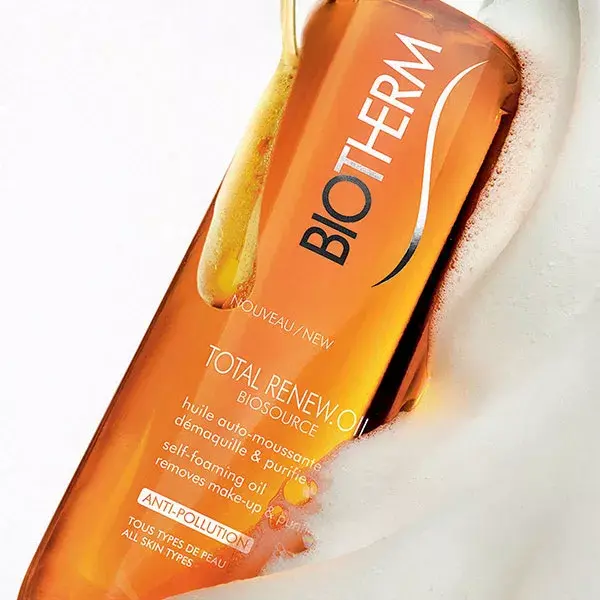 Biotherm Biosource Total Renew Oil Self-Foaming Makeup Remover and Purifying Oil 200ml