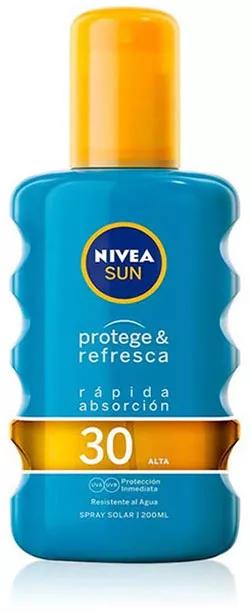 Nivea Sun Protege y Refresca Spray Solar SPF30 200 ml