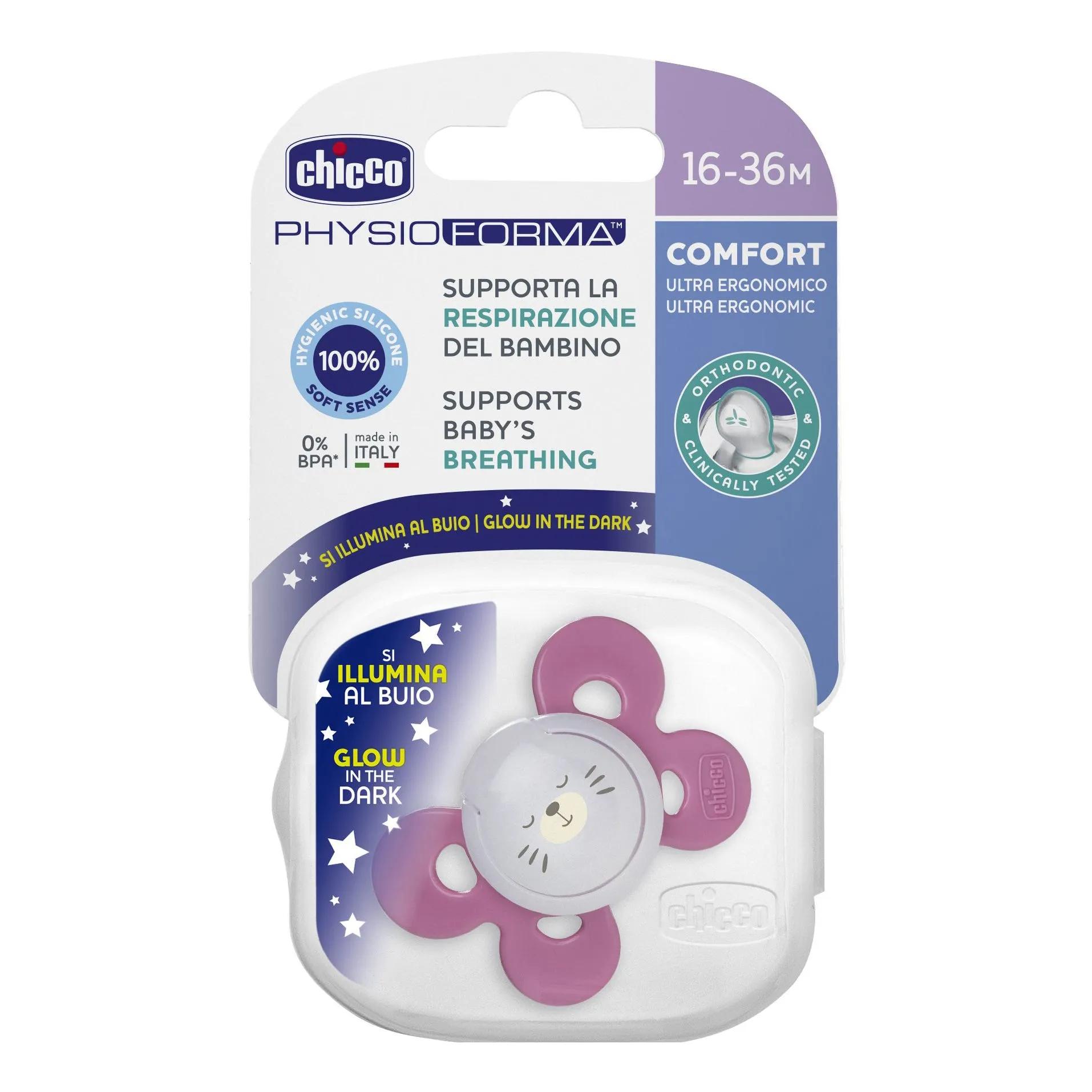 Chicco Succhietto Comfort Lumi Silicone 1