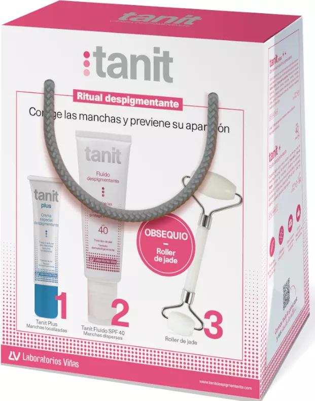 Crema Rituale Depigmentante Tanit Plus + Fluido SPF40 + Massaggiatore di Giada