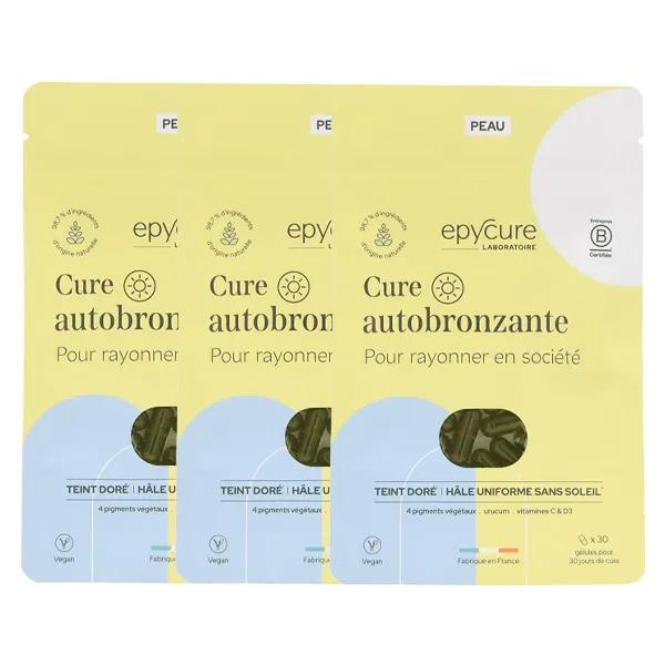 Epycure Cure Autobronzante 3 Mois Rapide Sans Exposition Solaire Pour un Teint Doré et Uniforme