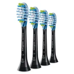 Philips Sonicare Premium Plaque Defence Têtes de Brosses Noires 4 unités HX9044/33