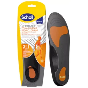 Scholl Plantillas In-Balance Alivio del Dolor Lumbar 1 Par (Talla 42,5-45)
