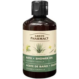 Huile de bain au vétiver et à la vanille de Green Pharmacy 250 ml