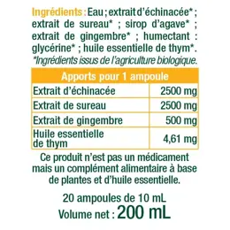 Les 3 Chênes Phyto Aromicell'R Immunité Bio 20 ampoules