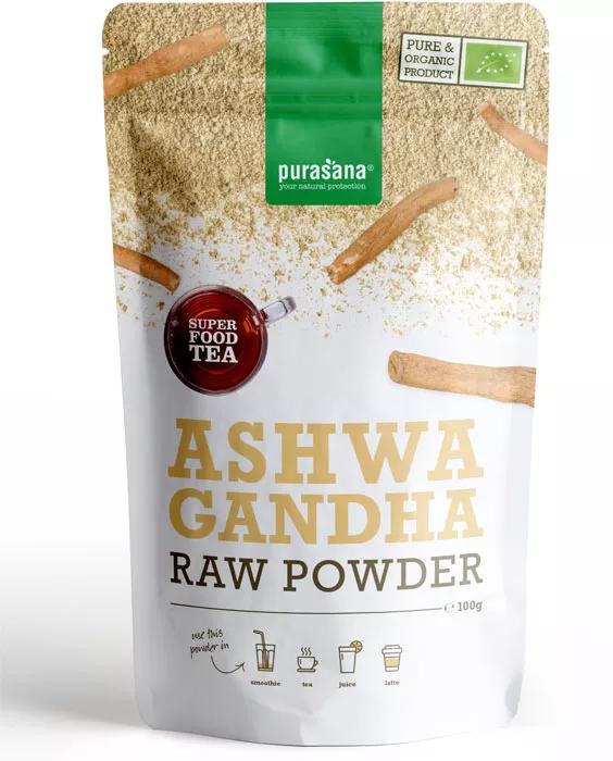 Purasana Vegan Ashwagandha Polvere Biologica 100 gr