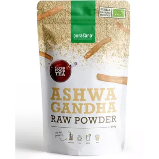 Purasana Vegan Ashwagandha Organic Powder 100 gr