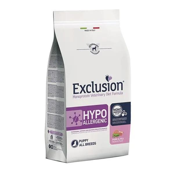 Exclusion Monoprotein Veterinary Diet Formula Hypoallergenic Crocchette Suino/Piselli Per Cuccioli Sacco 2Kg