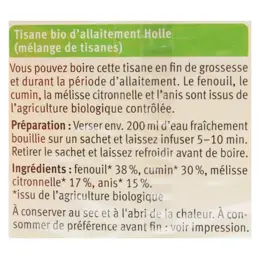 Holle Tisane d'Allaitement Anis Fenouil Cumin Mélisse Citronnelle Bio 30g