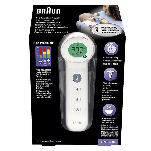 Braun Termómetro Sin Contacto Frontal Age Précision BNT400