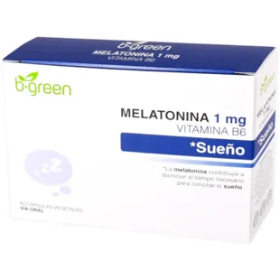 b-green Sleep Melatonin + Vitamin B6 60 Capsules