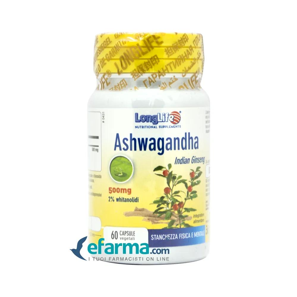 LongLife Ashwagandha Integratore Rilassante 60 Capsule