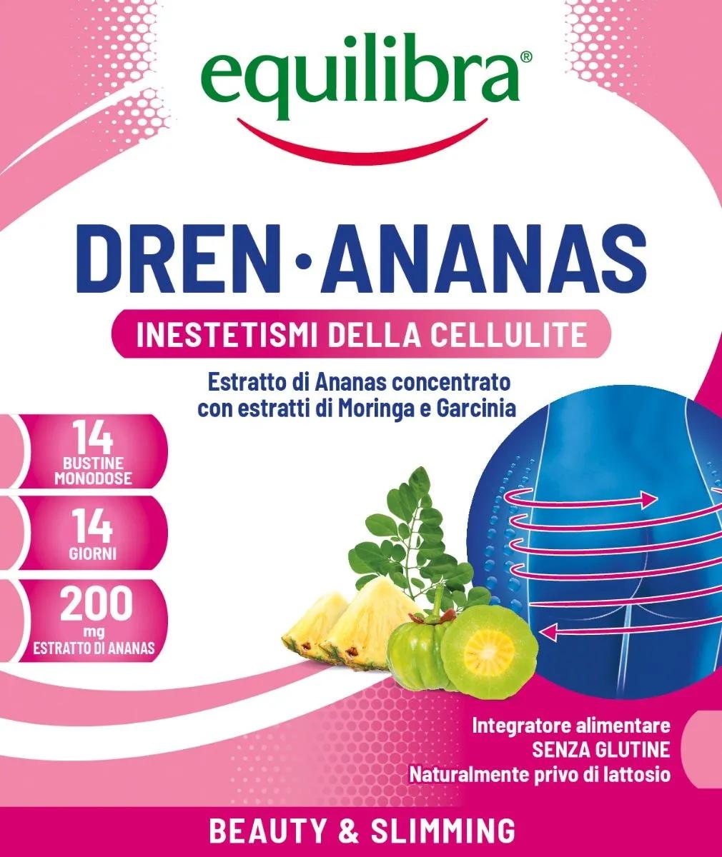 Equilibra Dren-Ananas Cellulite Integratore 14 Bustine Monodose