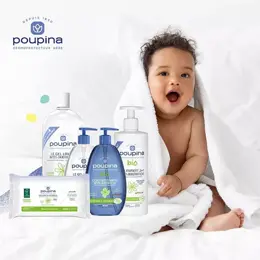 Poupina Soins Bébé L'Eau Nettoyante Anti-Irritation Bio 485ml