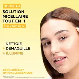 Garnier SkinActive Solution Micellaire Tout en 1 Vitamine C Peau Terne 400ml