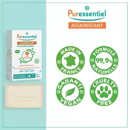 Puressentiel Assainissant Savon Solide Surgras Aux 3 Huiles Essentielles 100g