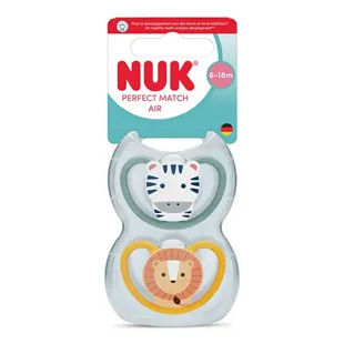 Nuk Ciuccio Fisiologico Silicone Space +6m Zebra Sole Lotto di 2