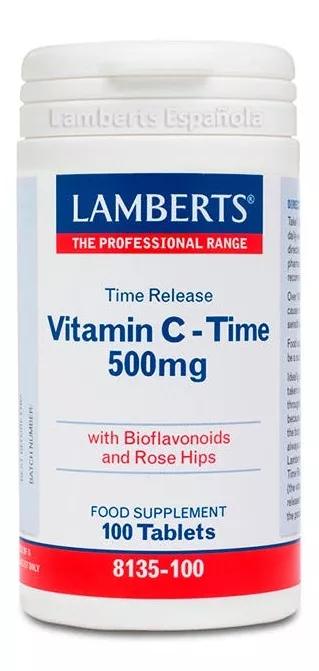 Lamberts Vitamina C 500mg con Bioflavonoides (Liberación Sostenida) 100 Comprimidosº