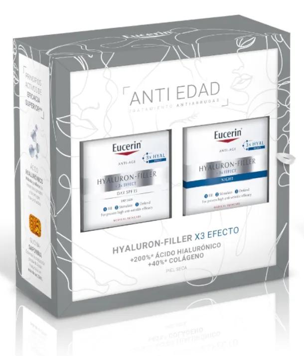 Eucerin Hyaluron Filler Tag Trockene Haut 50 ml + Nachtcreme 50 ml